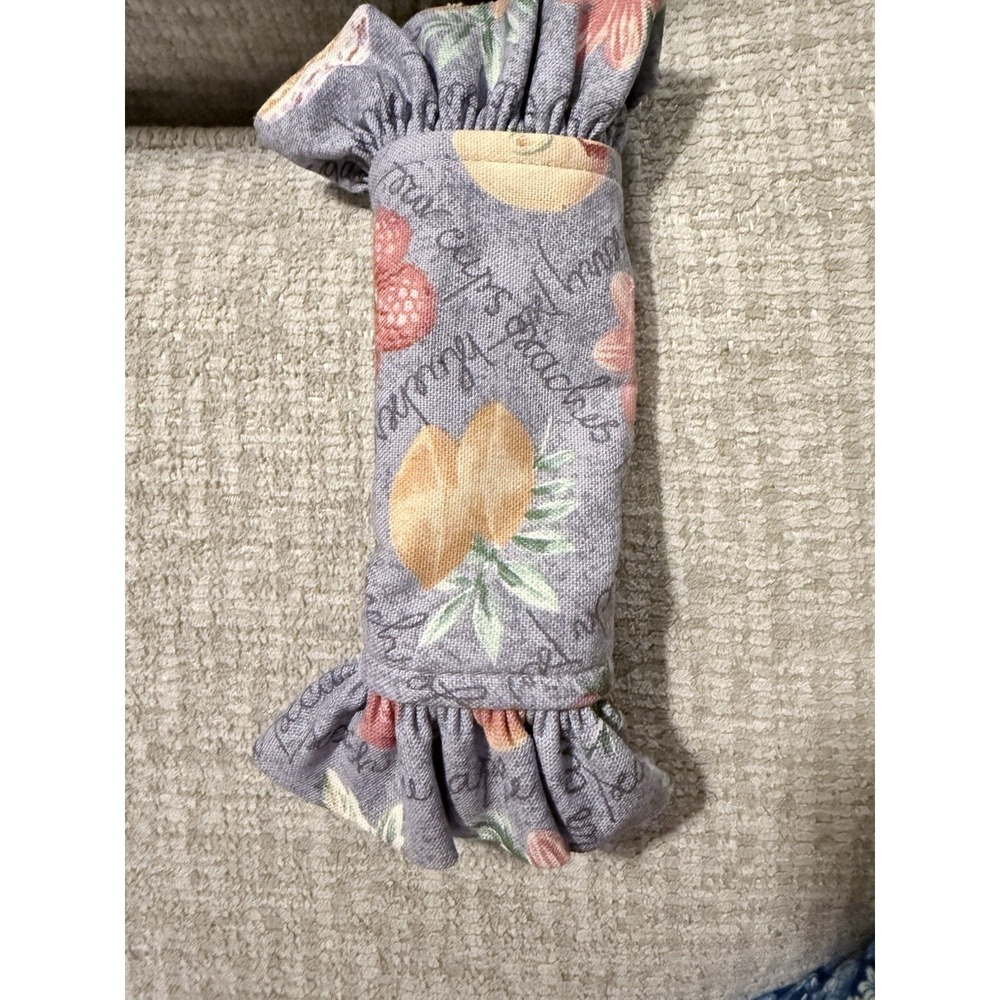 Longaberger fabric Handle Gripper Grandma Bonnie's 2-pie pattern